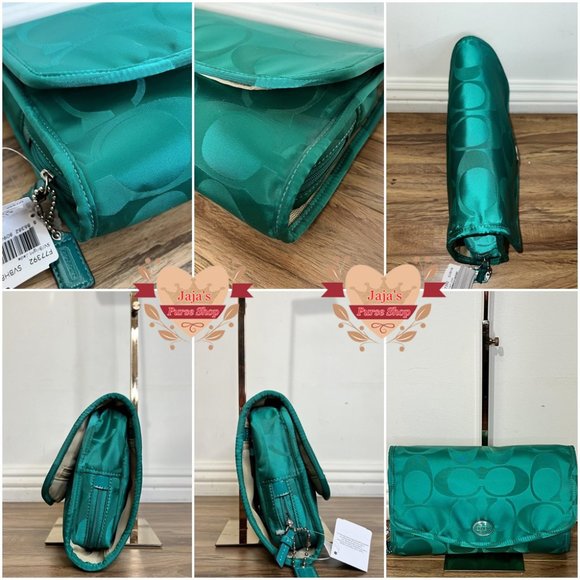 💚Coach Signature Fabric-Nylon Cosmetic Travel Bag💚 - Picture 3 of 16